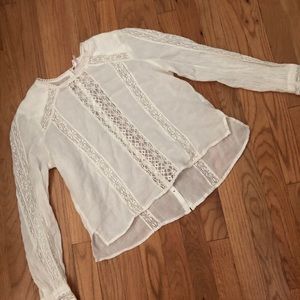 Sheer free people top